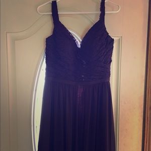 Purple Dress Long. Bridesmaid Dress